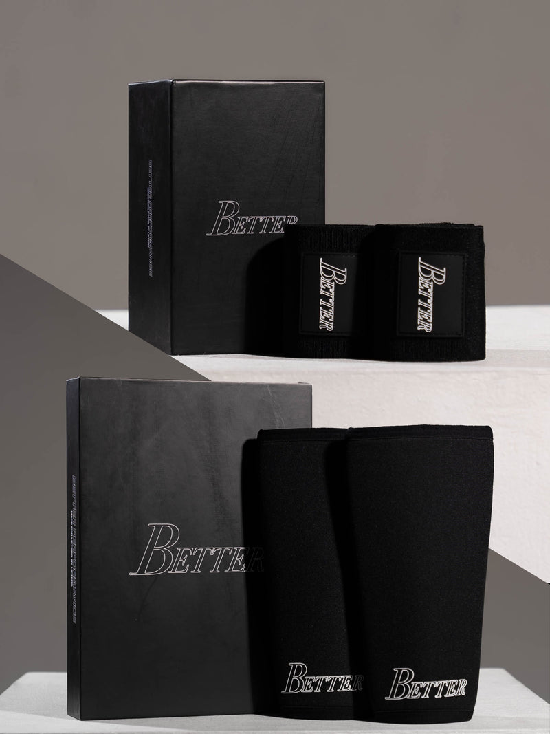 Performance Bundle - Knee Sleeves + Wrist Wraps (Black)