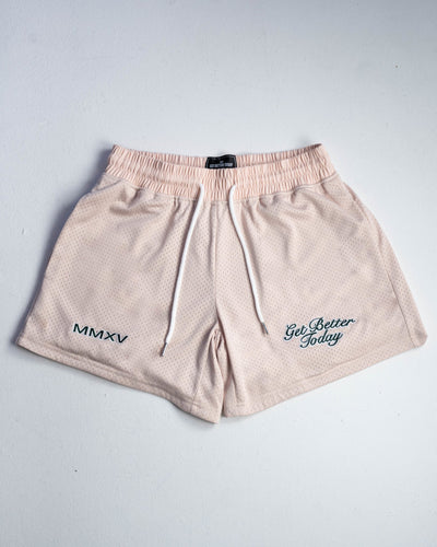 Beige/Green Mesh Shorts - Shop Better Today