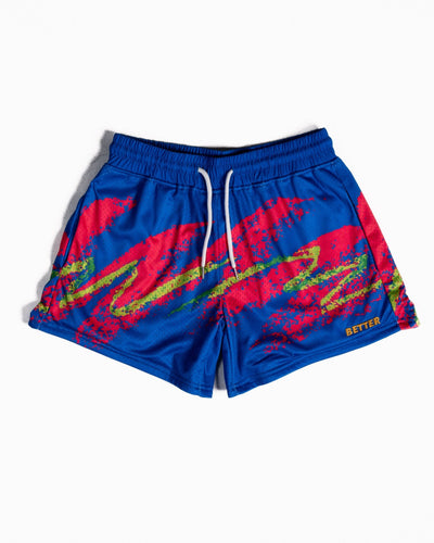 Blue/Hot Pink Dixie Cup Mesh Shorts - Shop Better Today