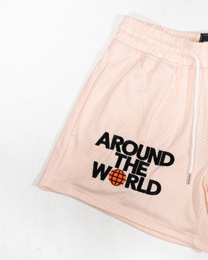 Blush Around The World Mesh Shorts - Shop Better Today
