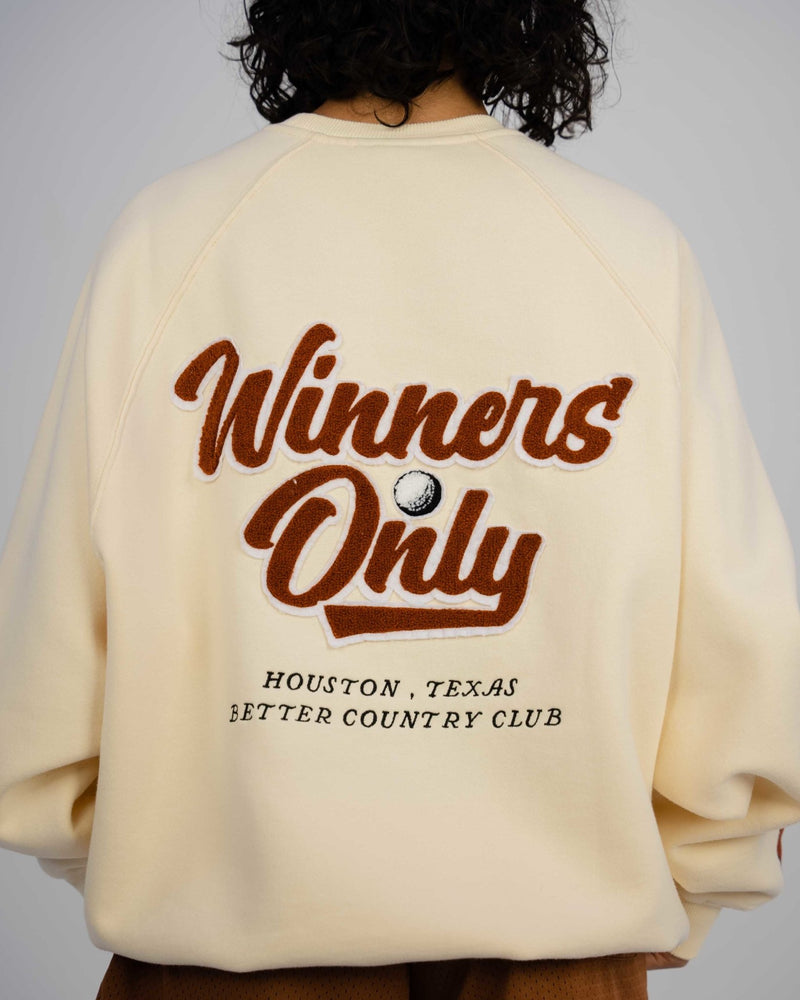 Cream/Brown Winners Only University Crew - Shop Better Today