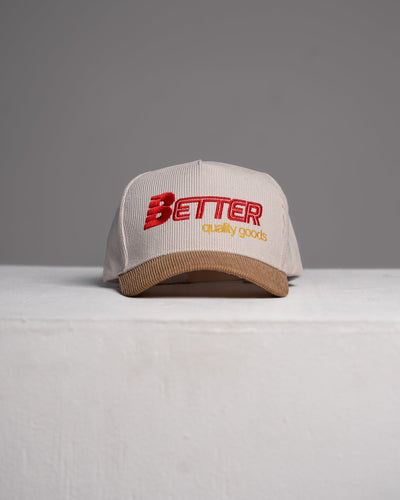 Cream/Light Brown Better Quality Goods Corduroy Hat - Shop Better Today