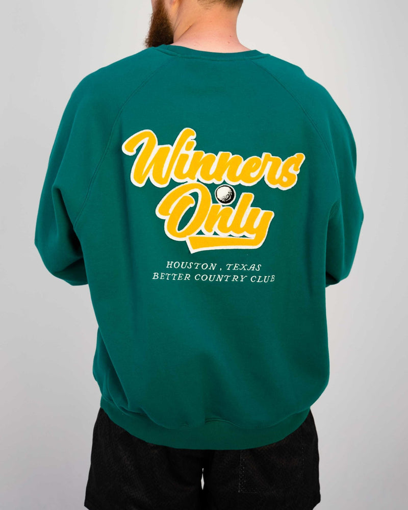 Forest/Yellow Winners Only University Crew - Shop Better Today