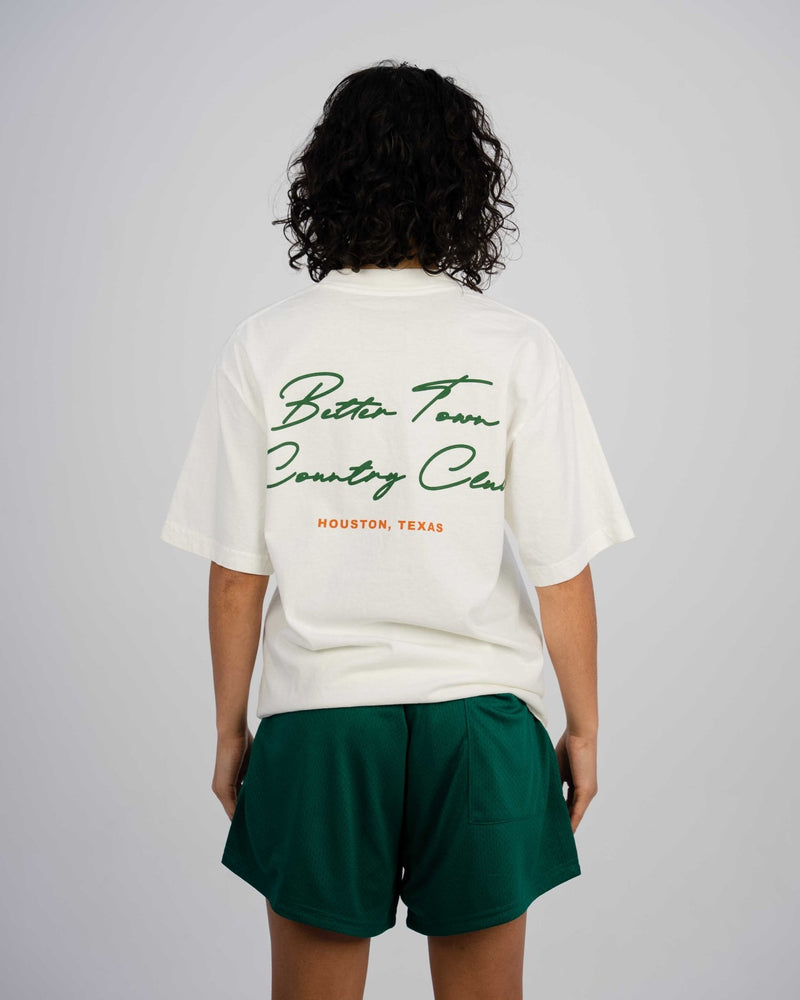 Off White/Green Gentleman's Country Club Tee - Shop Better Today