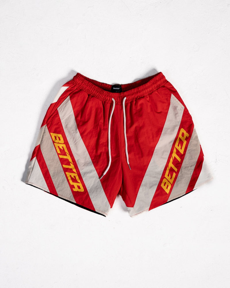 Red Nylon Turbo Shorts - Shop Better Today