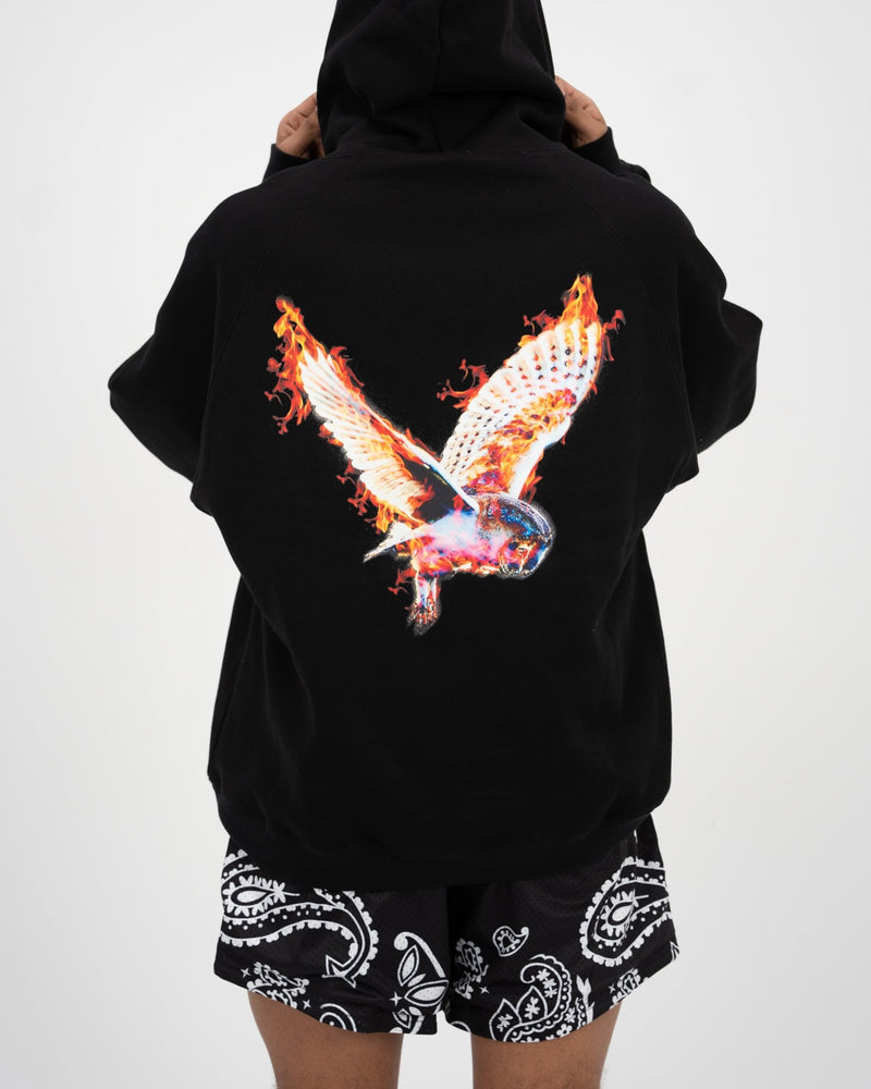 Through the Flames Owl Hoodie - Shop Better Today