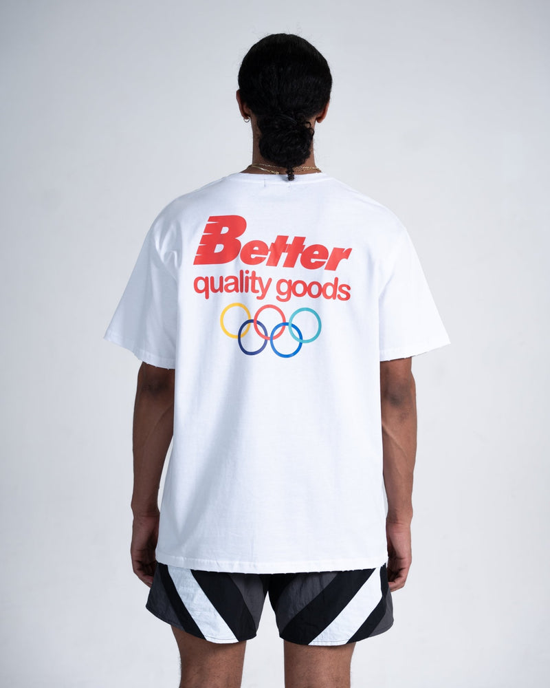 White Better Olympics Tee - Shop Better Today