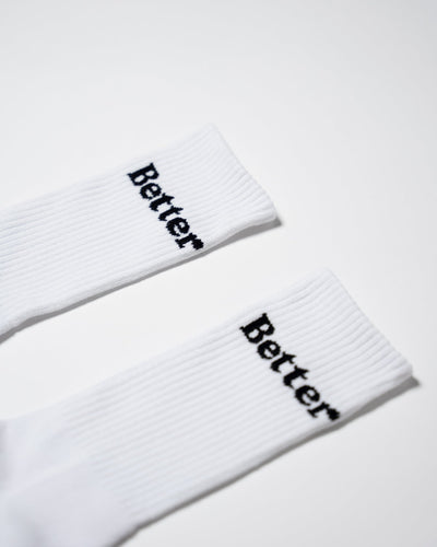 White Better Socks - Shop Better Today